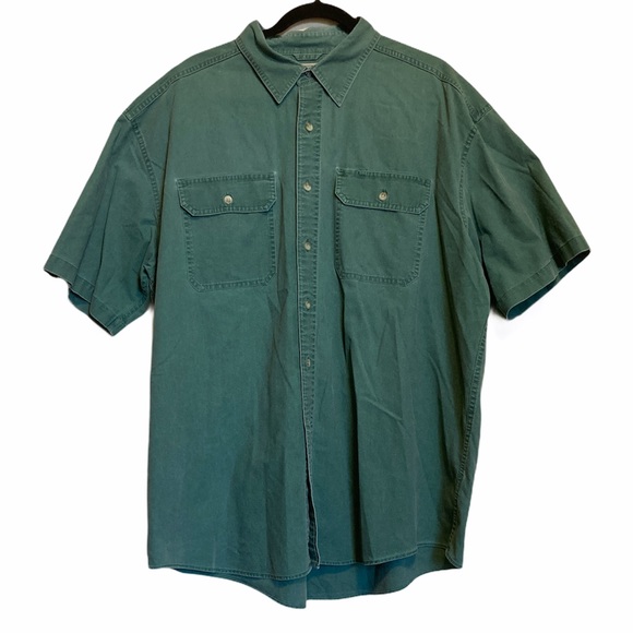 L.L. Bean Other - L.L. Bean Green Short Sleeve Button Down